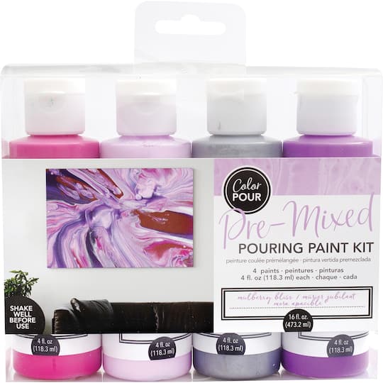 Color Pour Pre-Mixed Mulberry Bliss Paint Kit